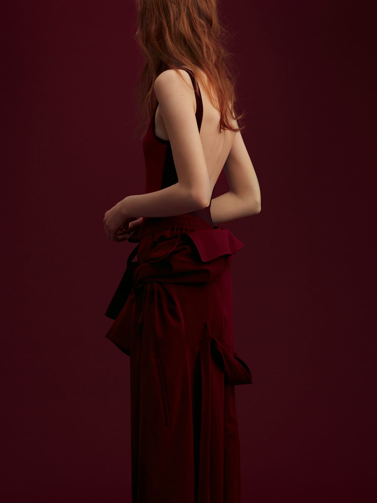 Red for Revs Mag, makeup by Jessica de la Torre (image 1 of 8)